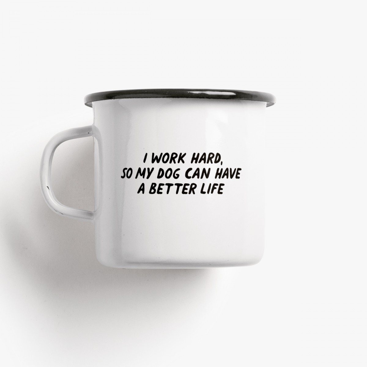 typealive / Emaillebecher Tasse / Better Life "Dogs"