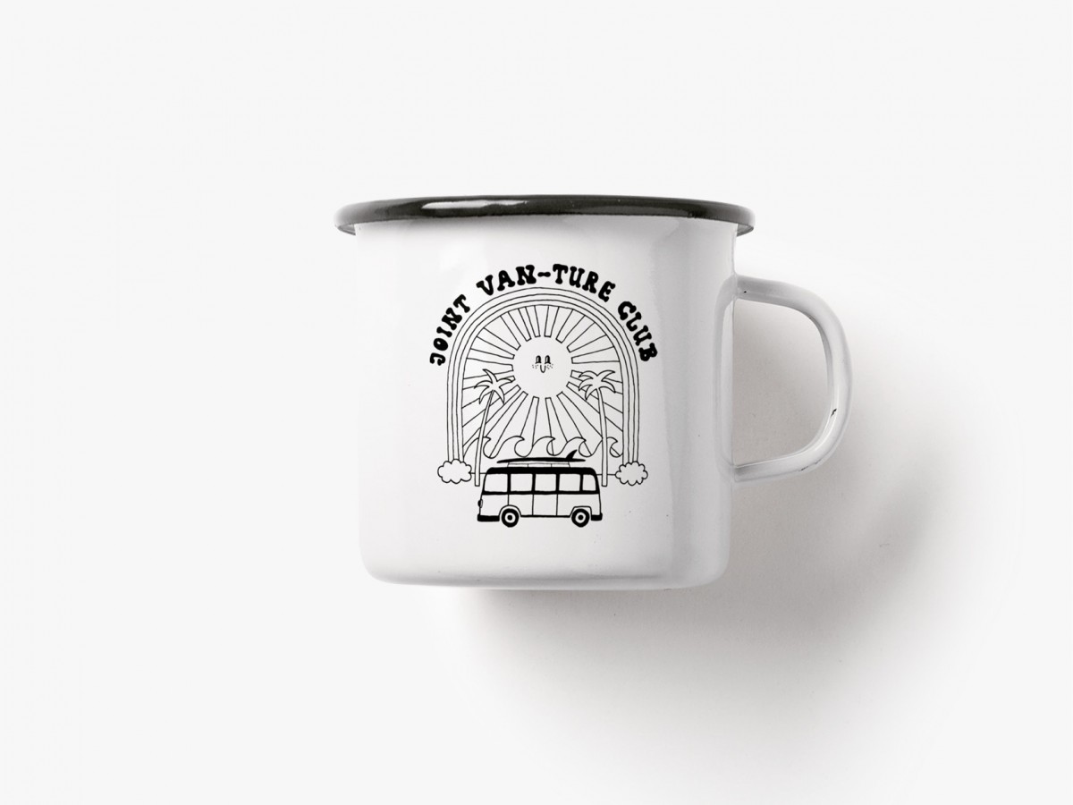 typealive/ Emaillebecher Tasse / Joint Vanture Club