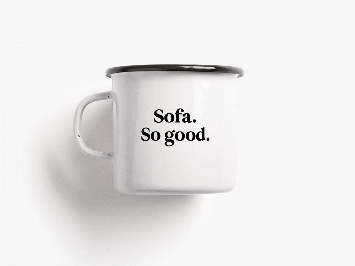 typealive / Emaillebecher Tasse / Sofa So Good