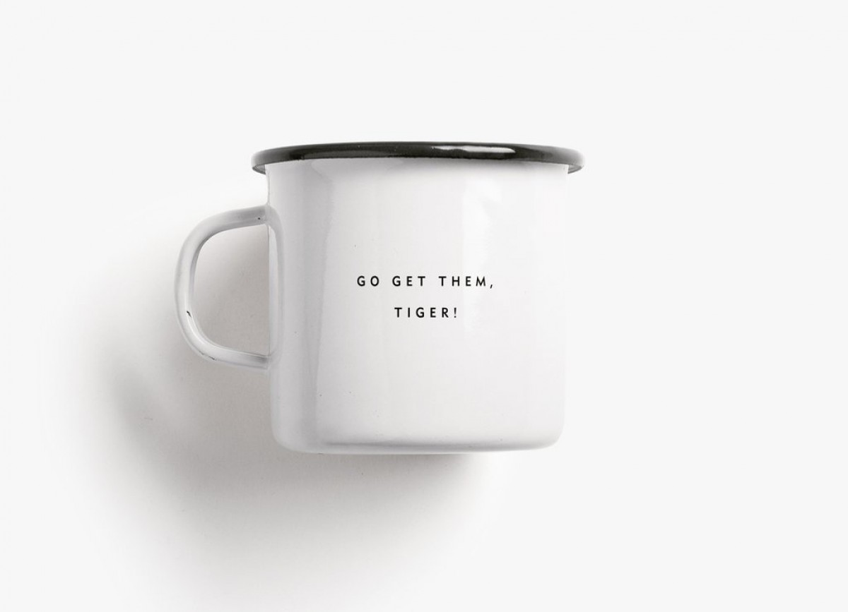 typealive / Emaillebecher Tasse / Tiger