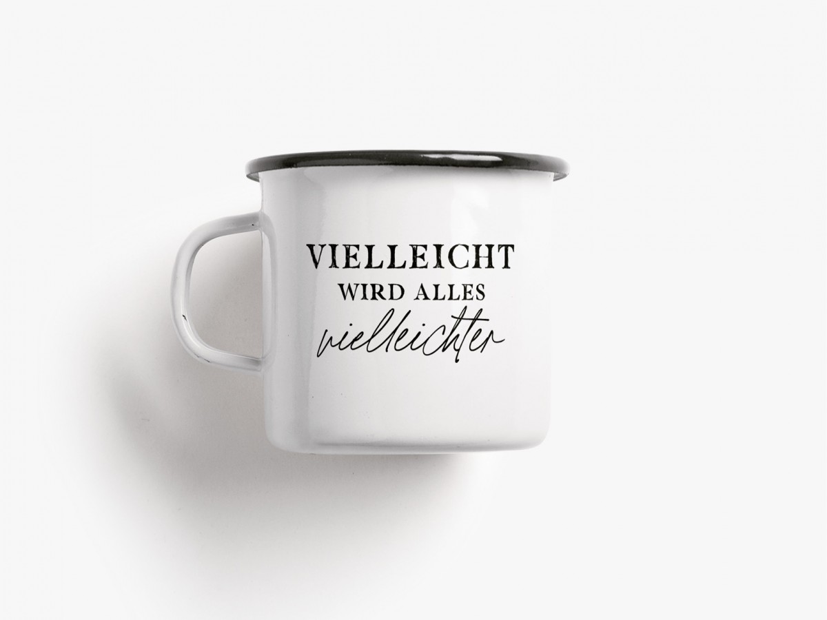 typealive / Emaillebecher Tasse / Vielleichter