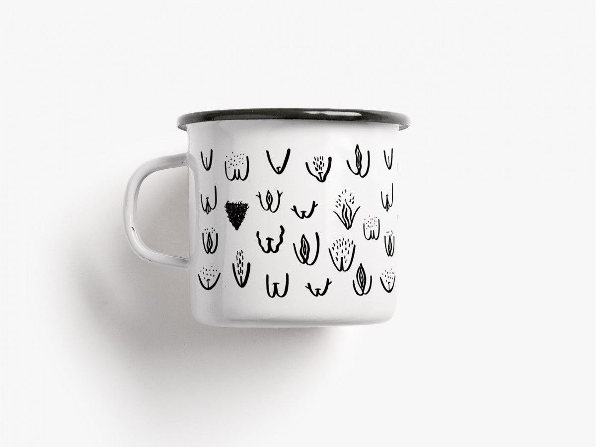 typealive / Emaillebecher Tasse / Vulvarines