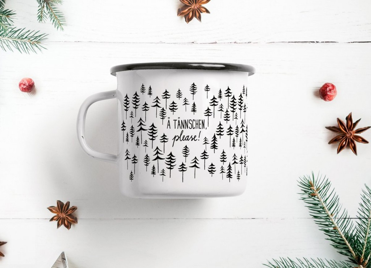typealive / Emaillebecher Tasse / Ä Tännschen