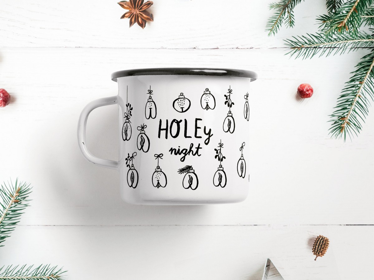 typealive / Emaillebecher Tasse / Holey Night
