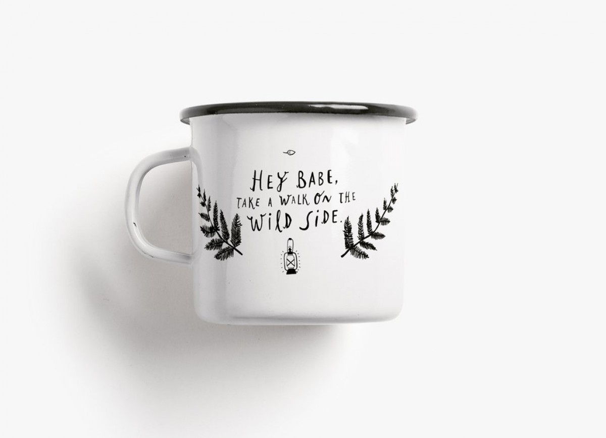 typealive / Emaillebecher Tasse / Wild Side