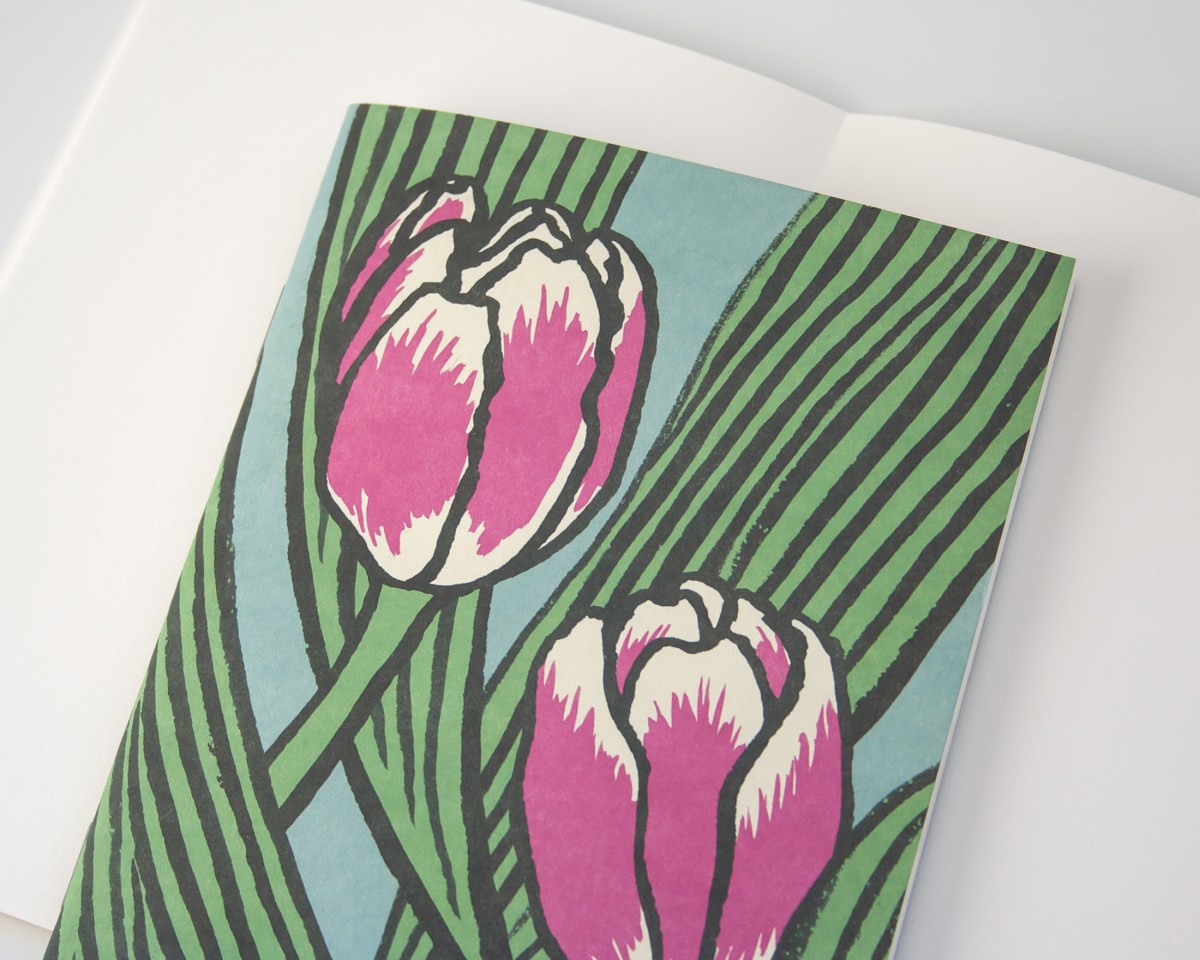 Notizheft A6 mit Tulpen // Papaya paper products