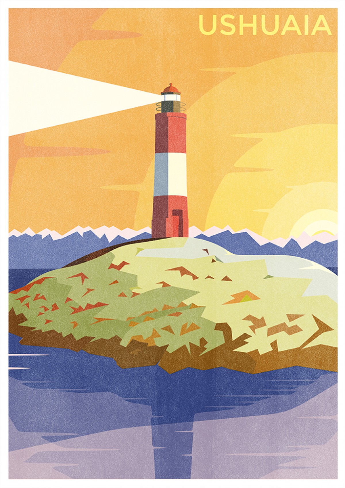 Haus der Riso - Ushuaia - A3 Risograph-Druck