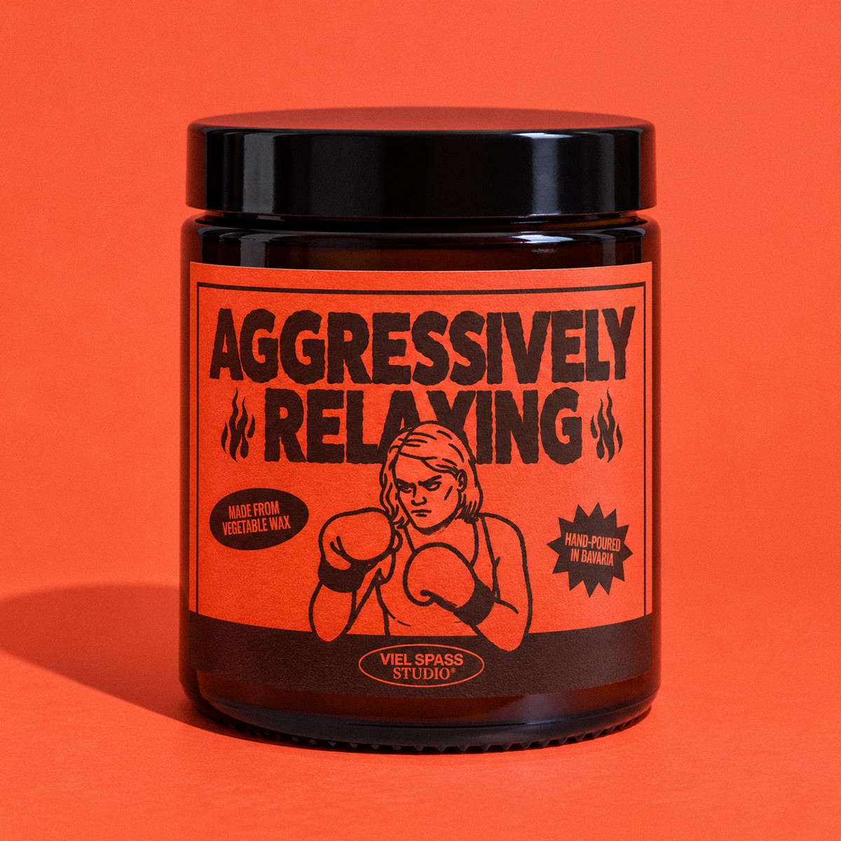 Aggressively Relaxing Duftkerze – Viel Spass Studio