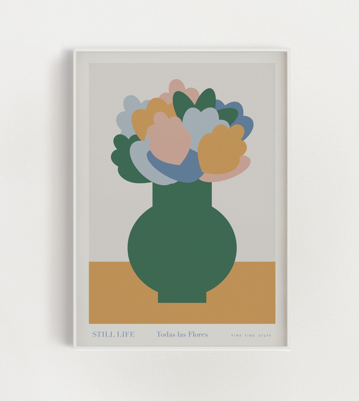 FINE FINE STUFF - Still Life - Poster - Grüne Vase