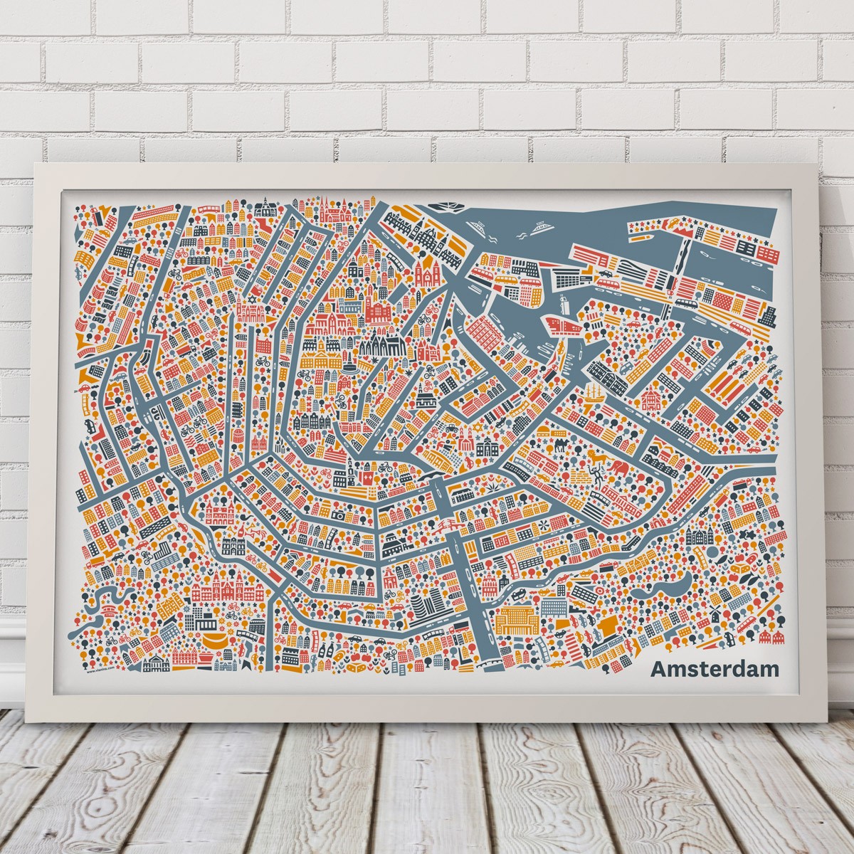 Vianina Poster Amsterdam 70 x 50