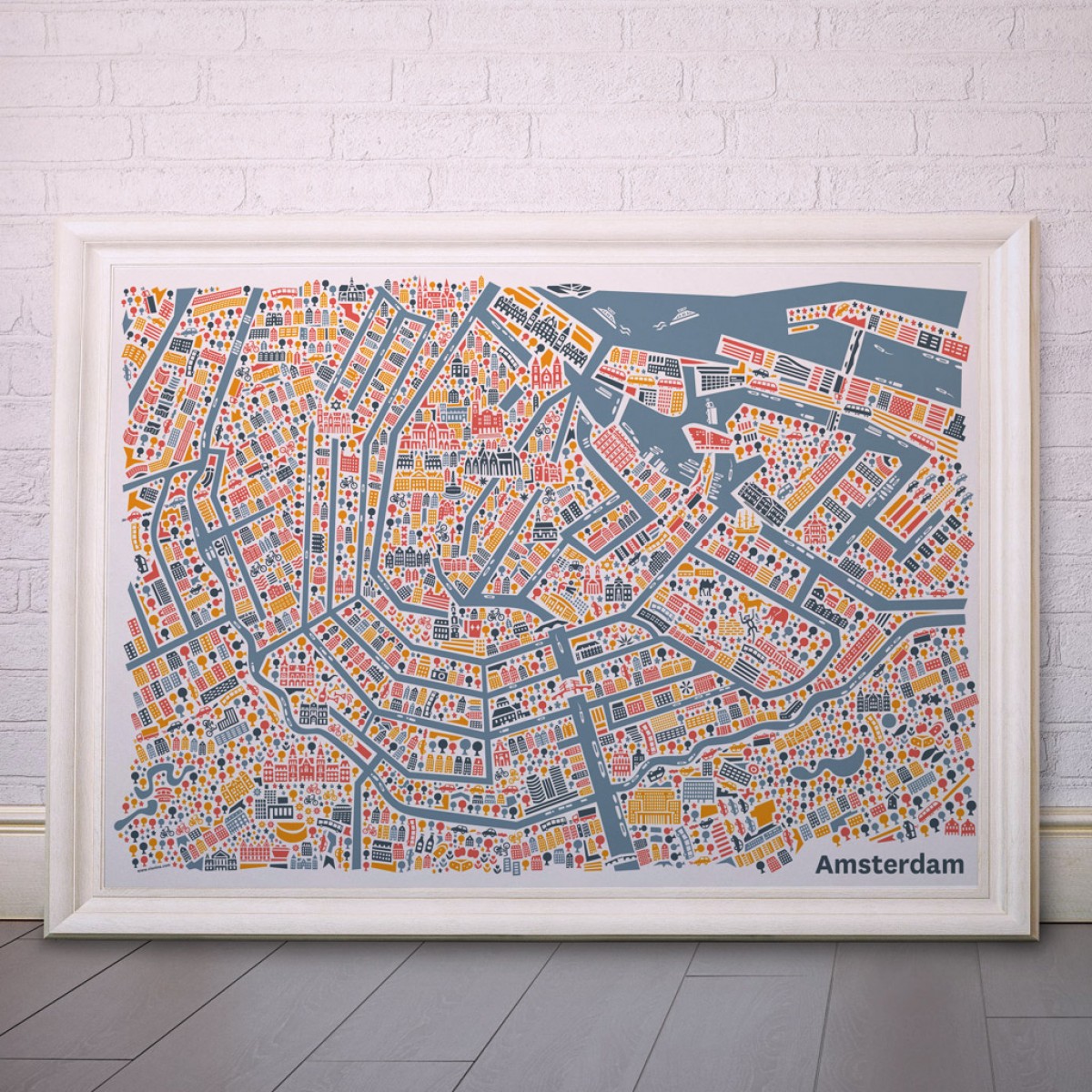 Vianina Amsterdam Poster 100 x 70