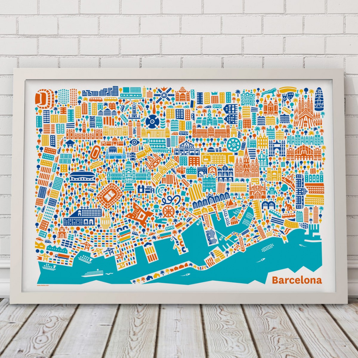 Vianina Barcelona Poster 100 x 70