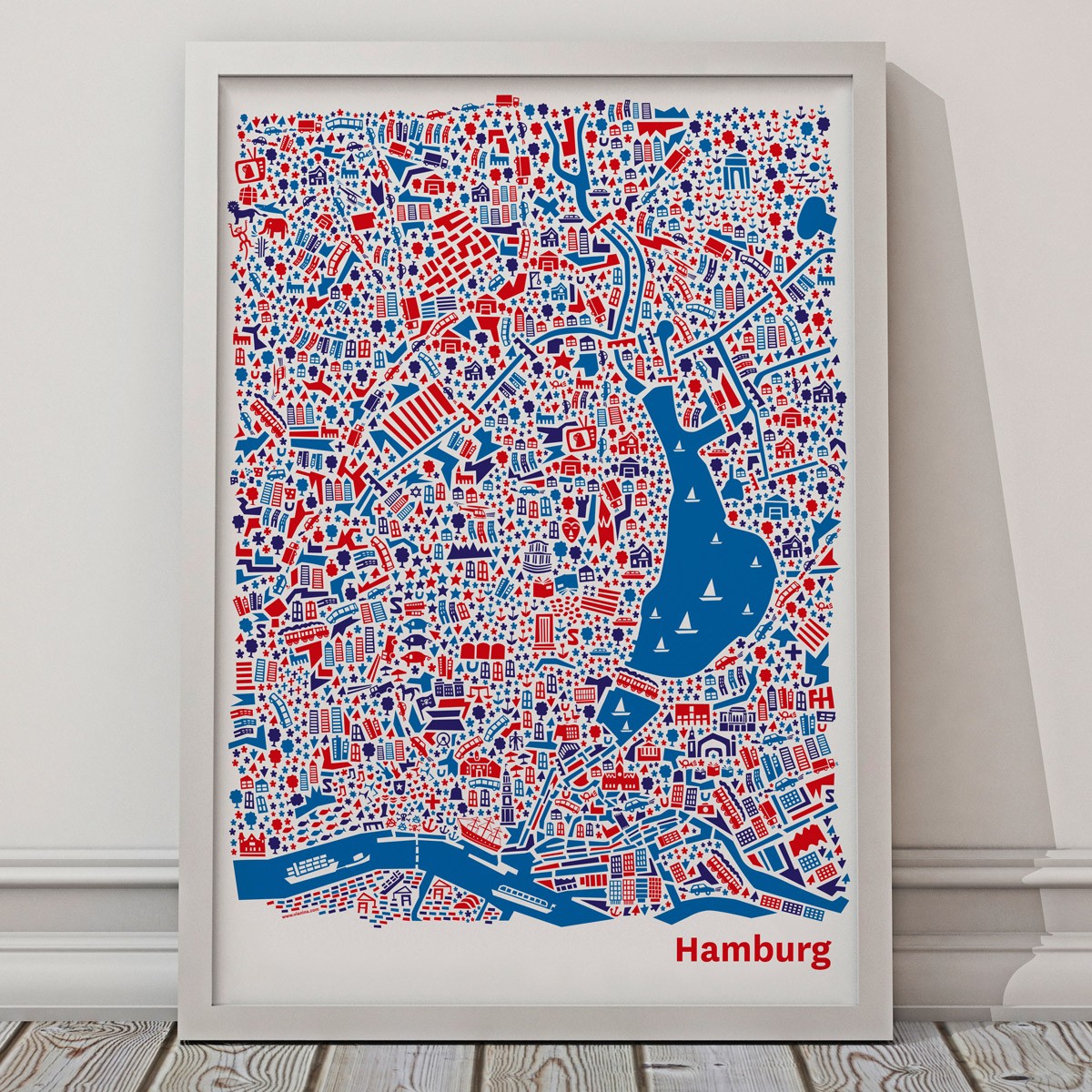 Vianina Poster Hamburg 50 x 70