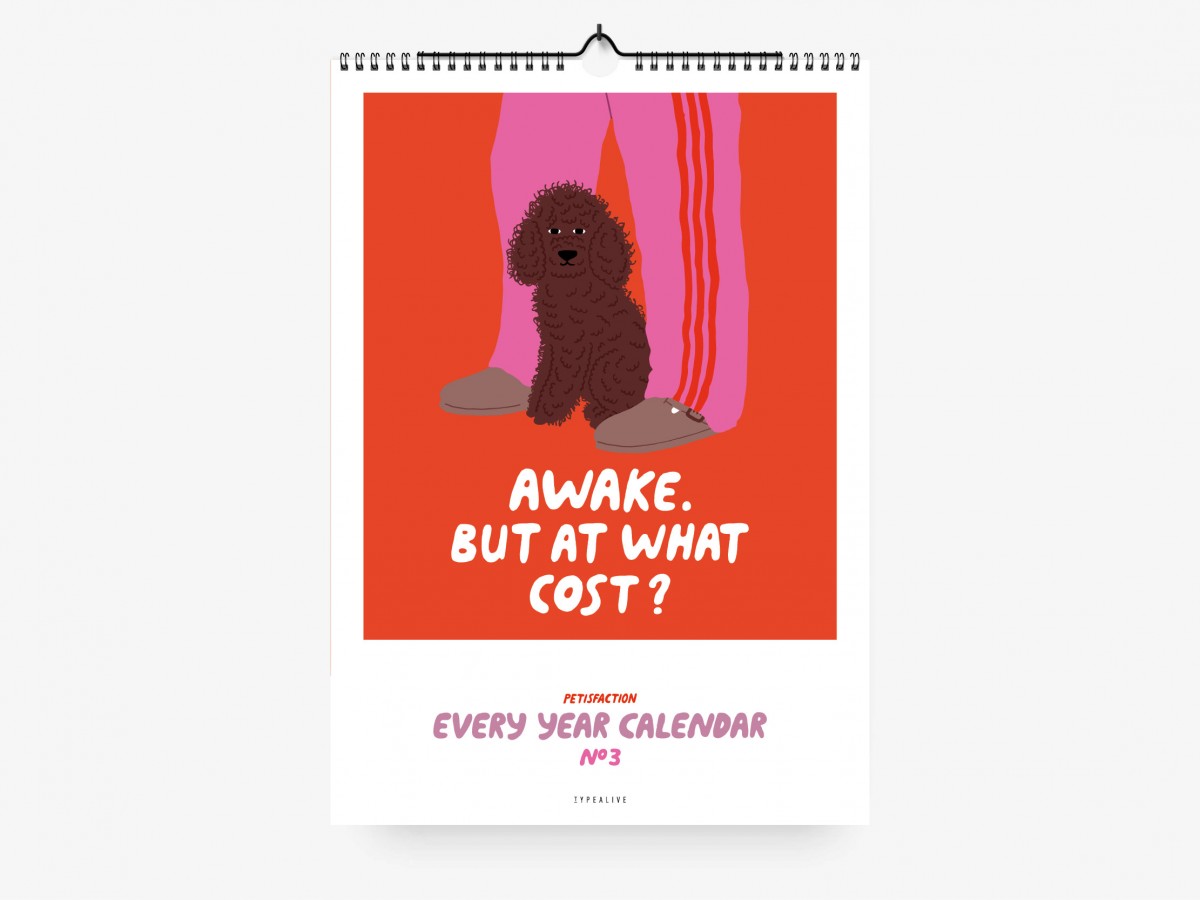 typealive / Wandkalender DIN A4 / Petisfaction "Dogs" No. 3