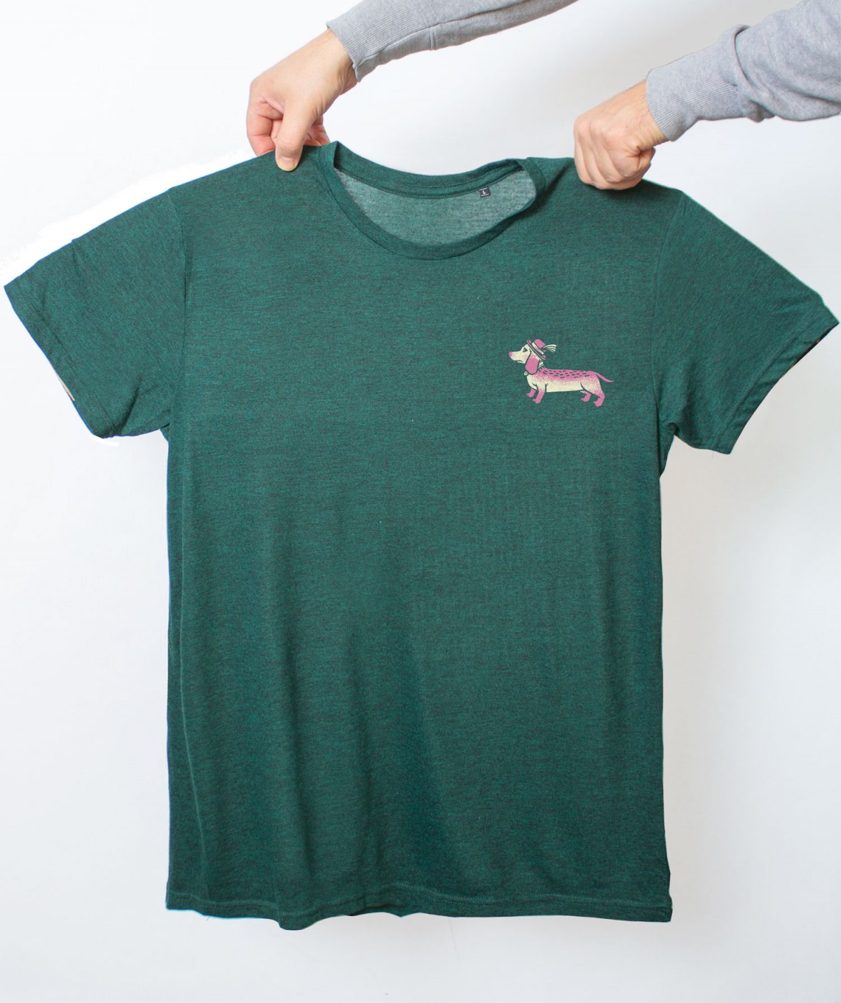 Martin Krusche - T-Shirt »Wiener Dog« Heatherforest