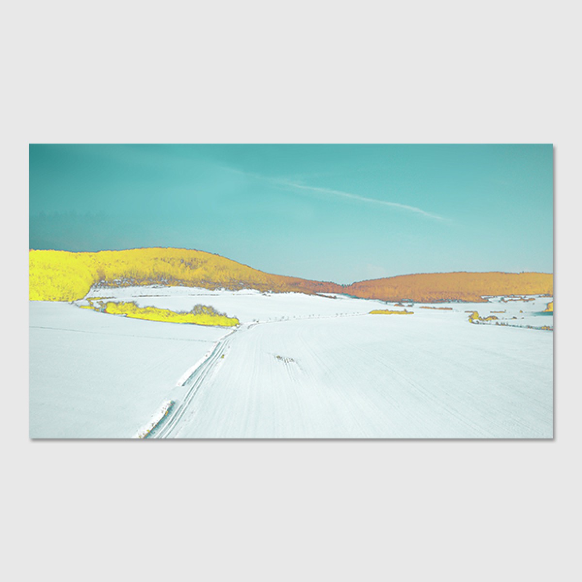 ZEITLOOPS "Winterlandschaft 2", Poster 16:9