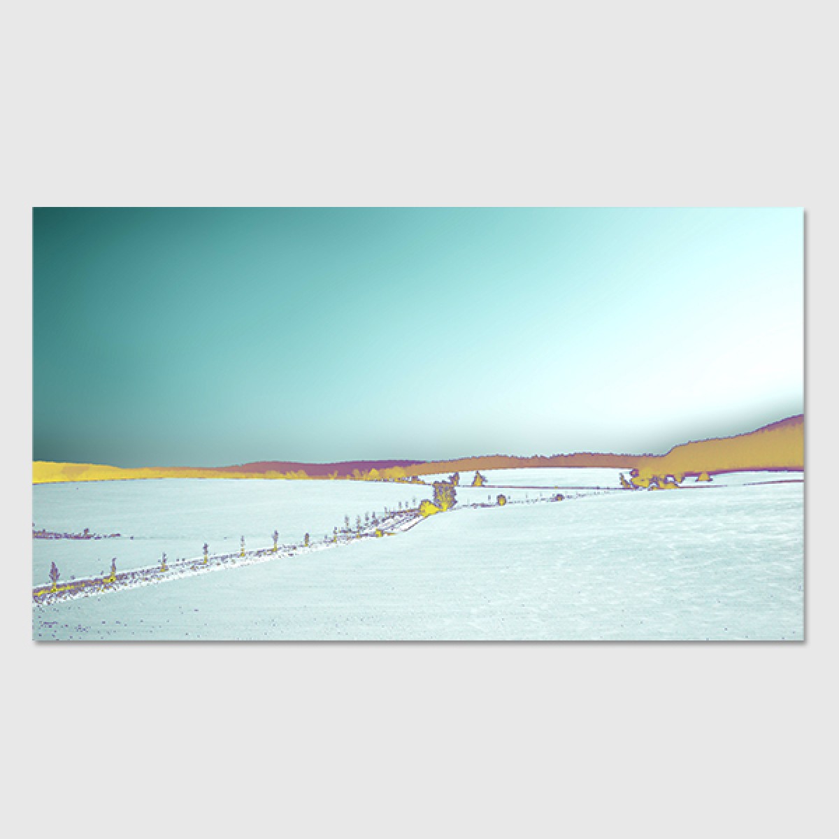 ZEITLOOPS "Winterlandschaft 1", Poster 16:9