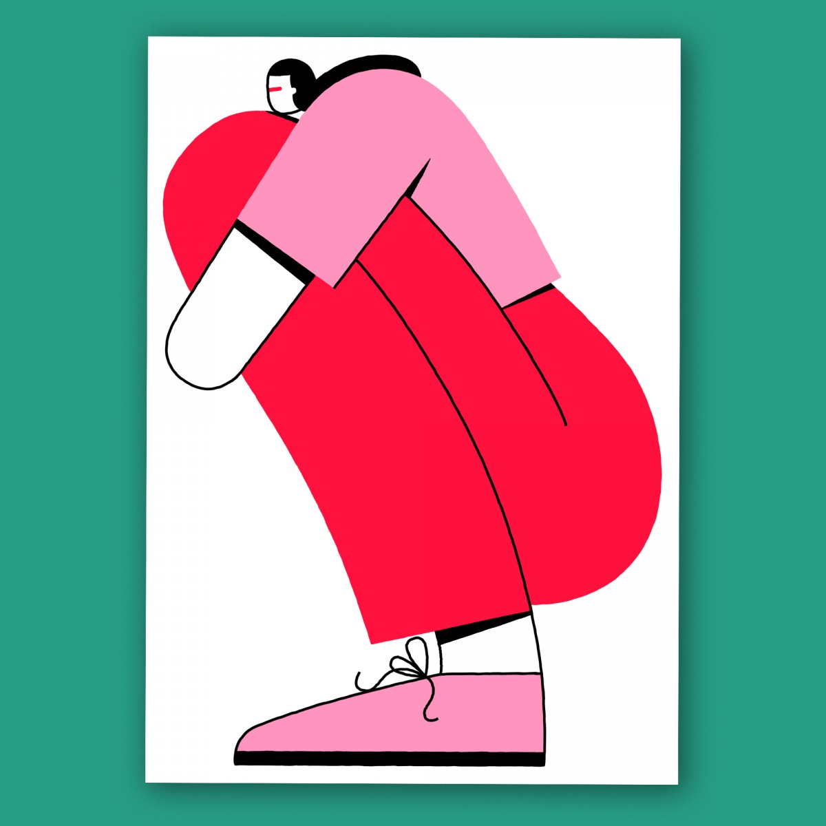 Anne Albert - Siebdruck - Pause – 30 x 42 cm