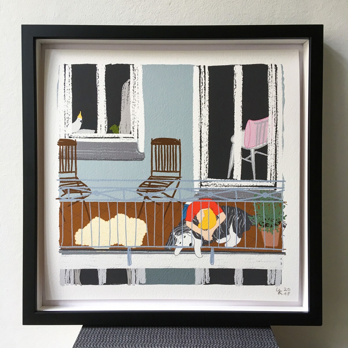 Neighbour Series „Neighbour No. 18“ – Giclée-Druck, Format 28 x 28 cm 