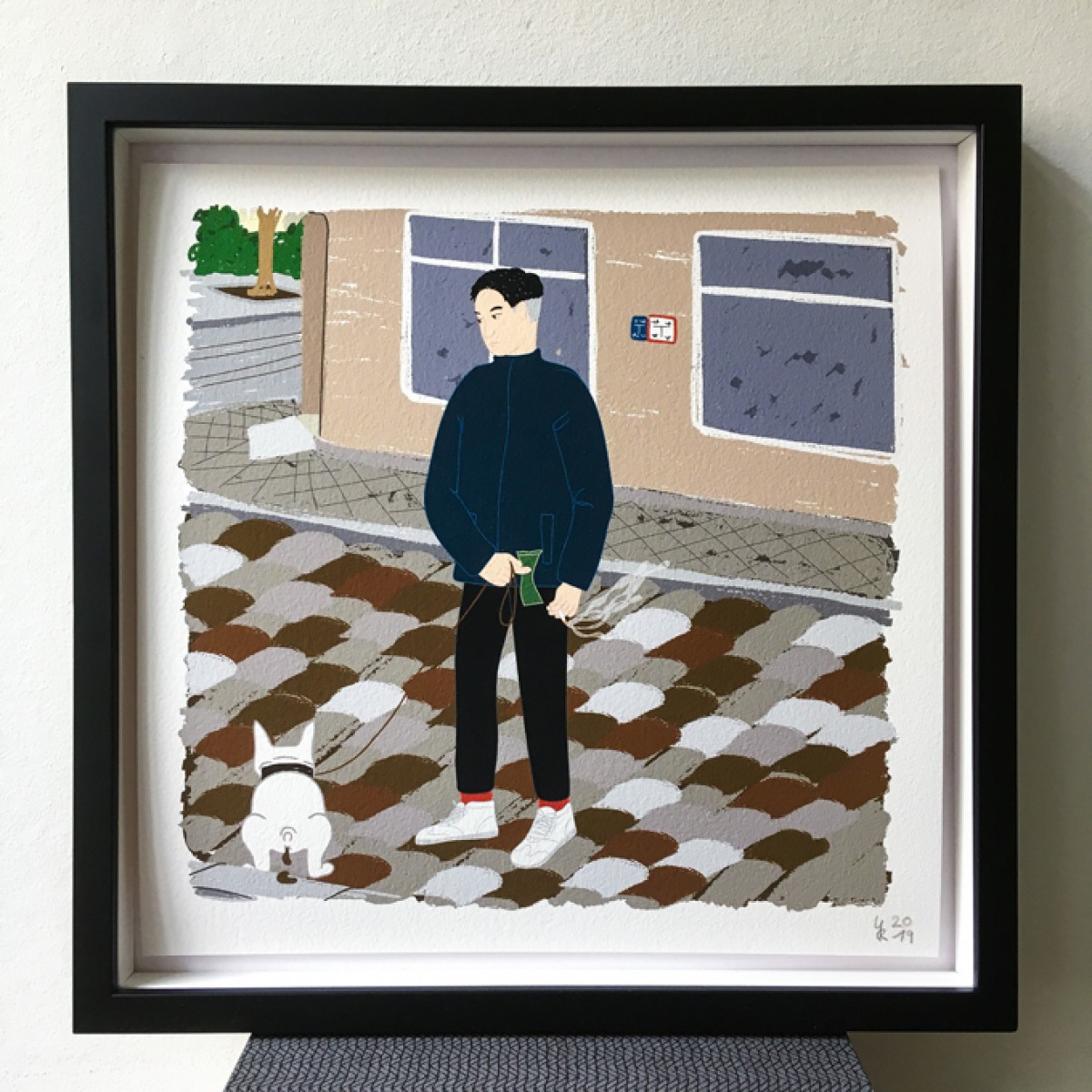 Neighbour Series „Neighbour No. 32“ – Giclée-Druck, Format 28 x 28 cm 