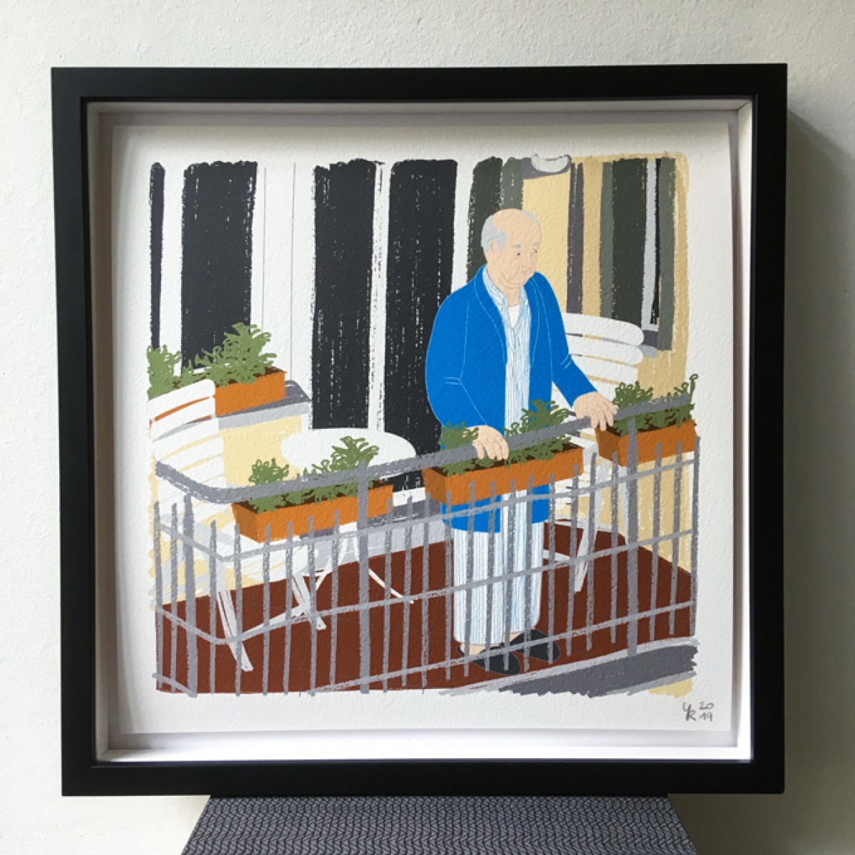 Neighbour Series „Neighbour No. 33“ – Giclée-Druck, Format 28 x 28 cm 