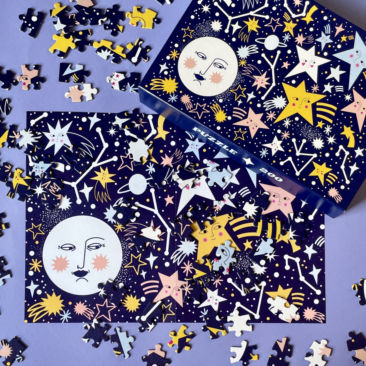 Das Puzzle Kollektiv - Puzzle "Zoom To The Moon" 200 Teile