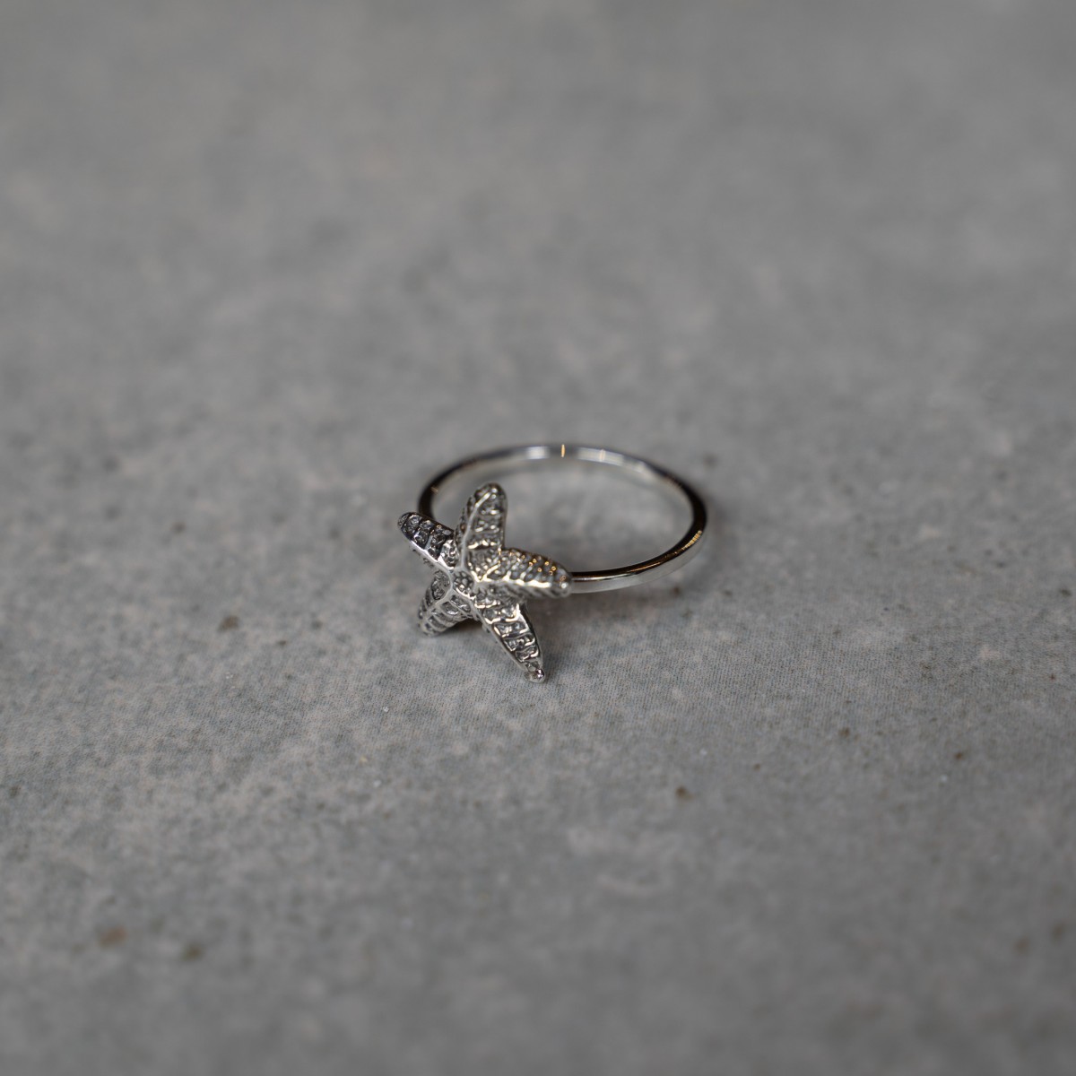 Ring Seestern Silber Fünf Clothing