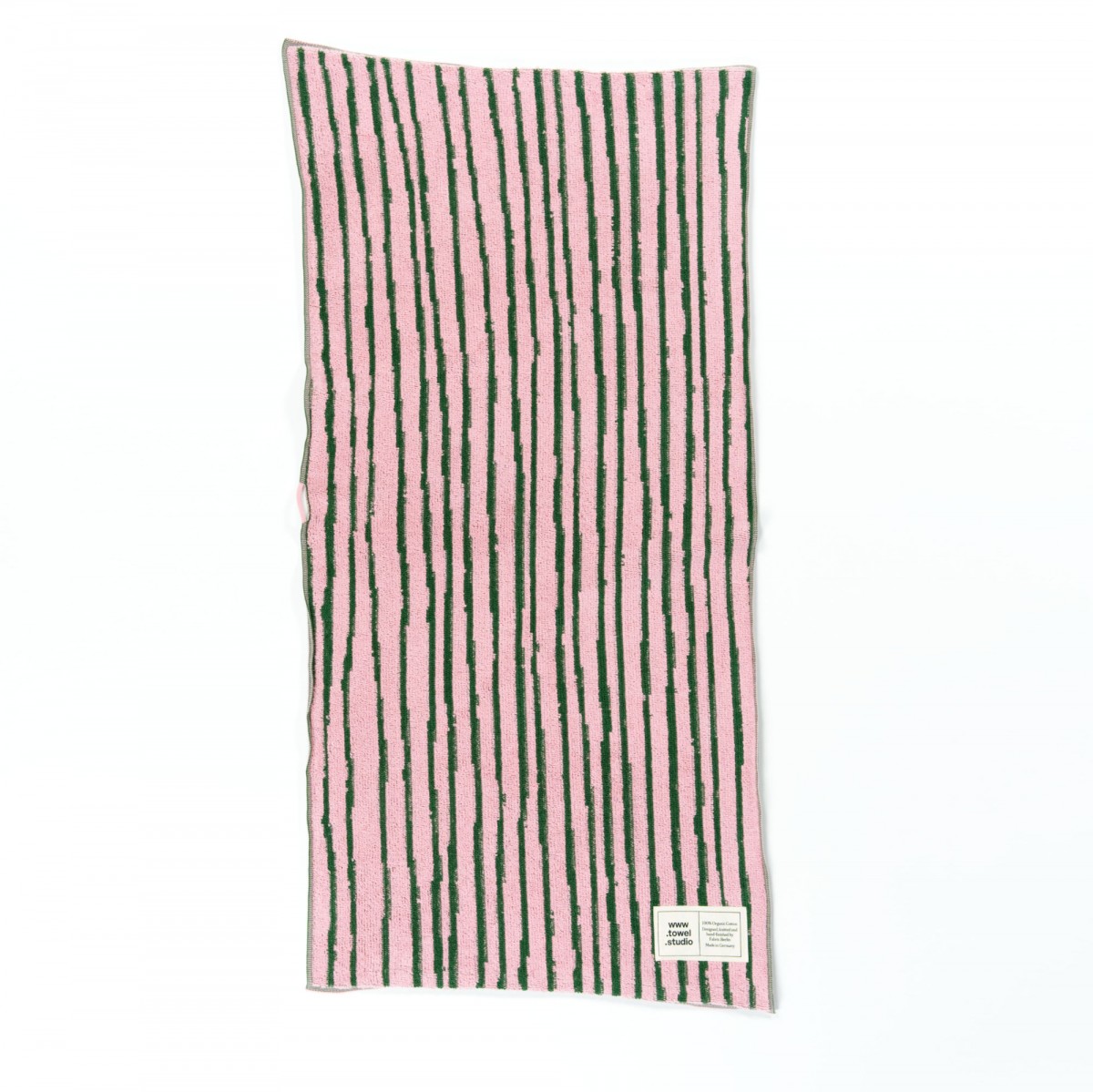 Towel.Studio | Stripe Handtuch | Pink & Green