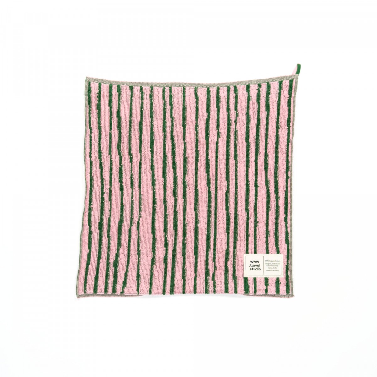 Towel.Studio | Stripe Küchenhandtuch | Pink & Green