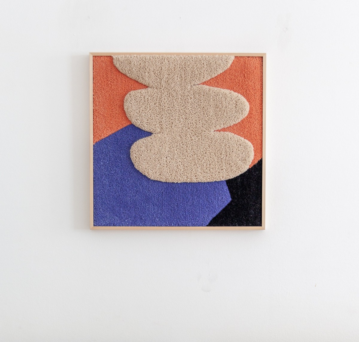 Gerahmter Wandteppich - SHAPES SQUARE // Rosa Rauscher