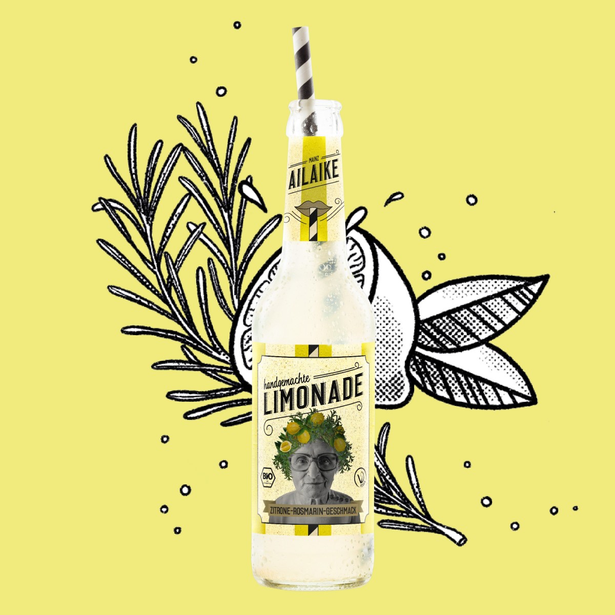 15x AiLaike Bio-Limonade Zitrone-Rosmarin