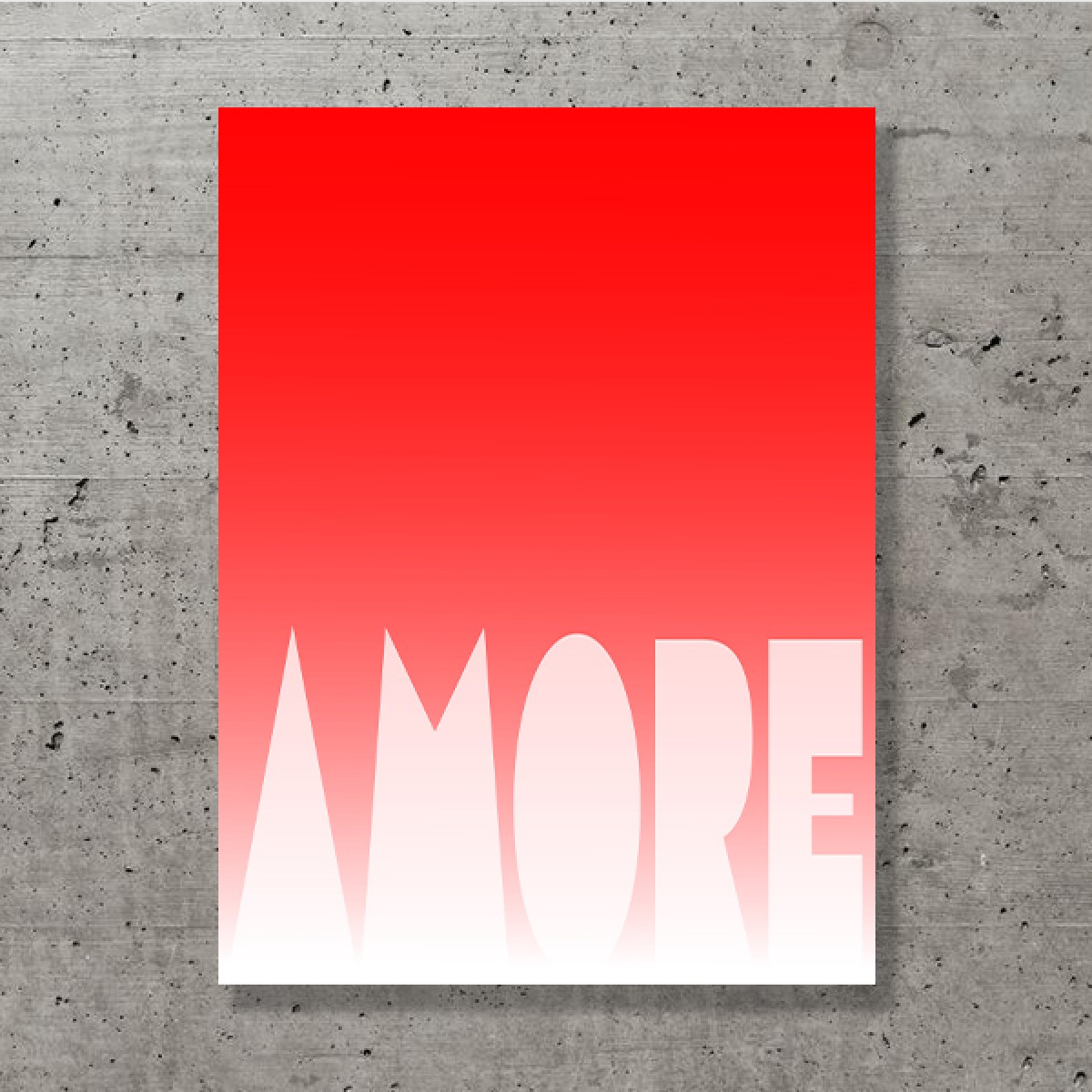 ZEITLOOPS "AMORE", Posterprint, 30x40cm
