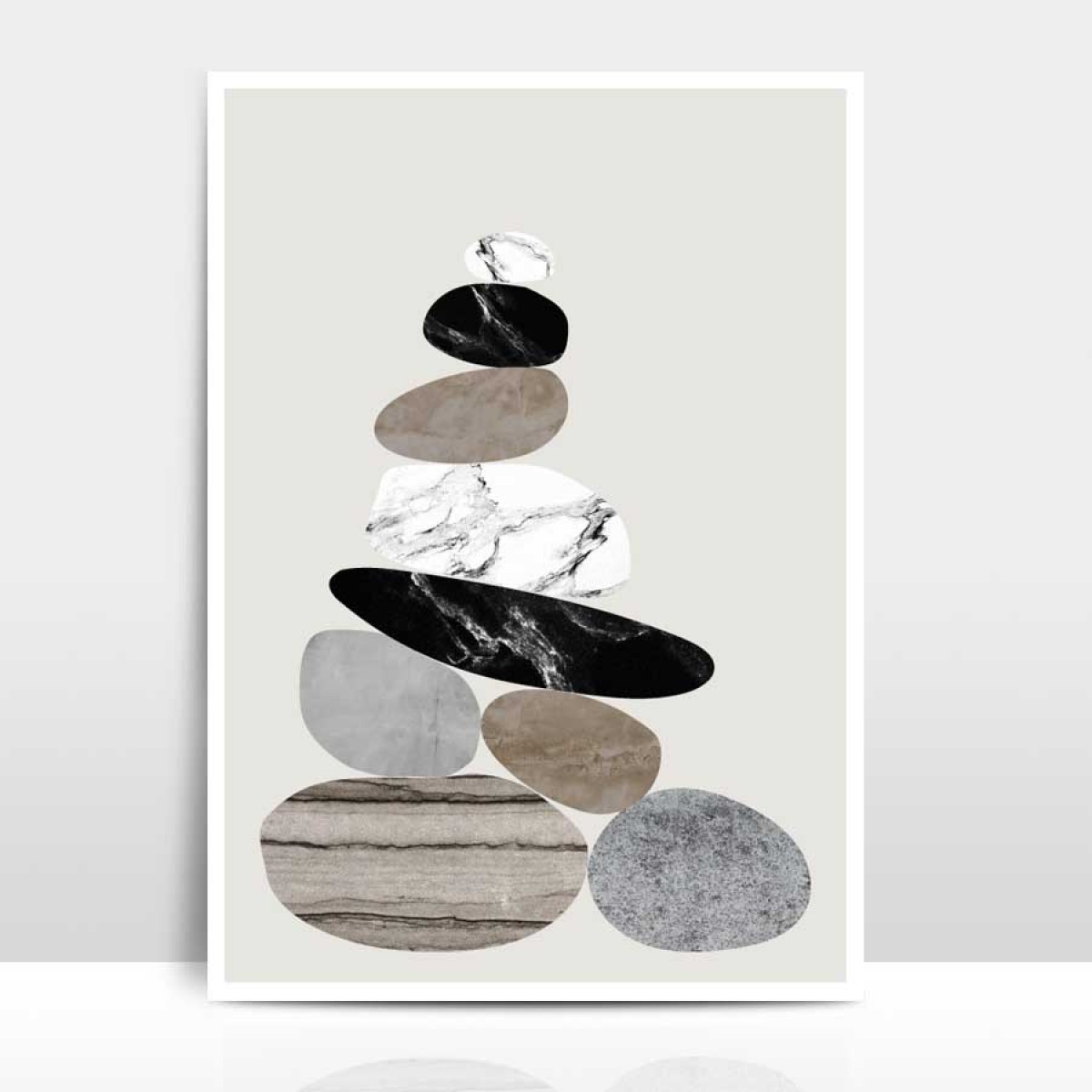 Amy & Kurt Berlin A3 Artprint "Steinhaufen"