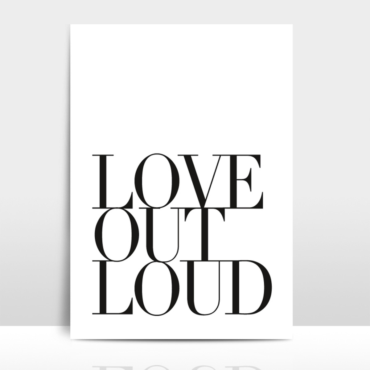 Amy & Kurt Berlin A3 Artprint "Love out loud"