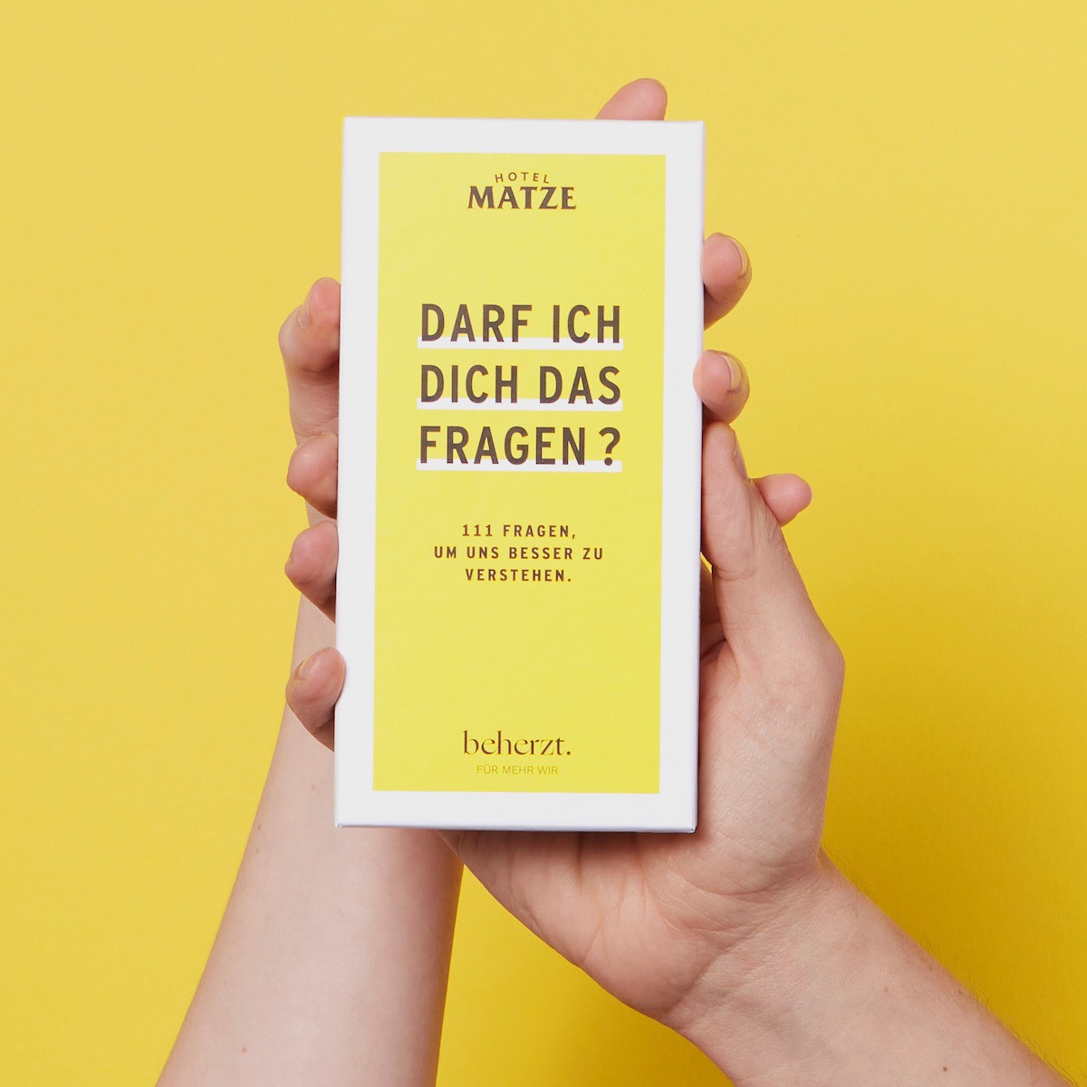 Darf ich dich das fragen? (Hotel Matze x beherzt.)