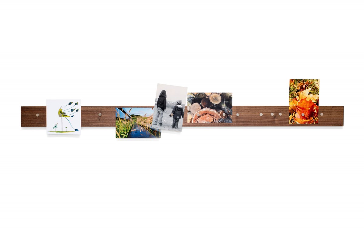 klotzaufklotz Magnetische Bilderleiste Nussbaum