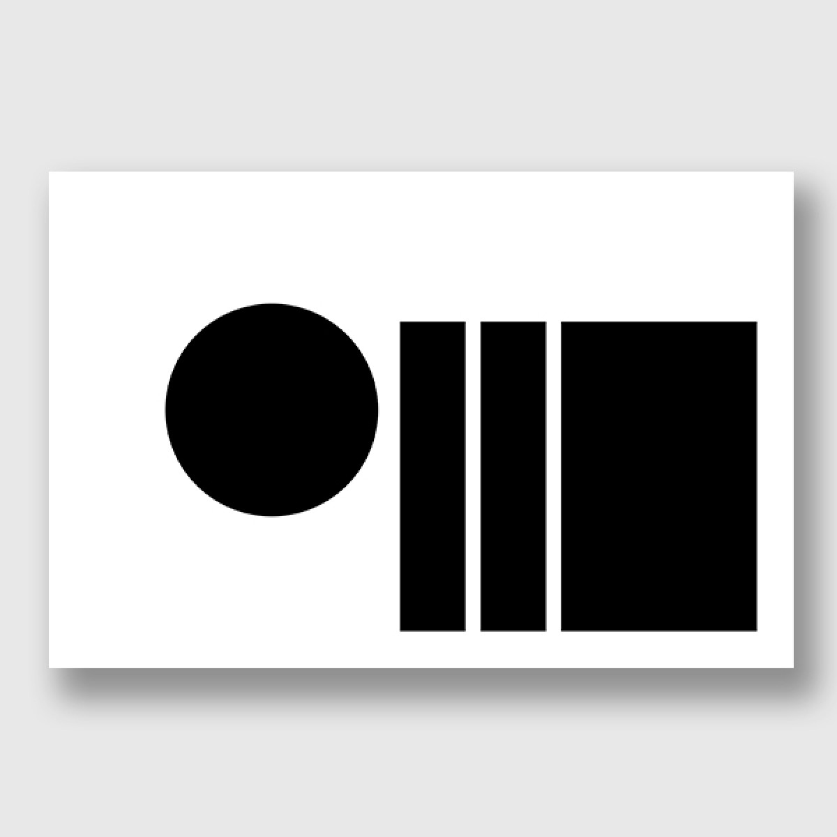 ZEITLOOPS "black & forms 02", Posterprint, 40x60 cm