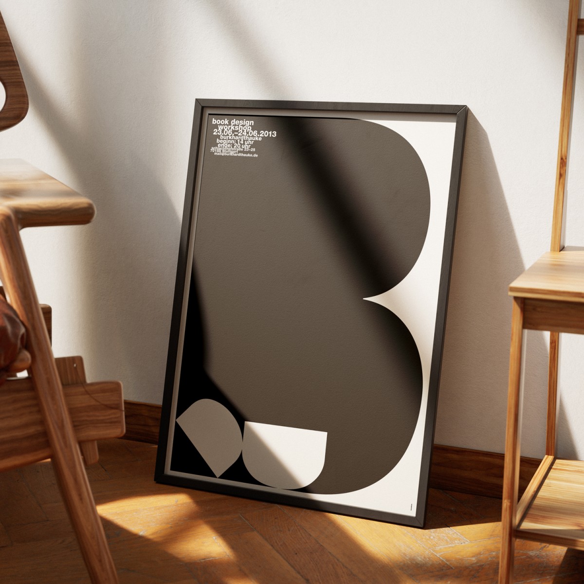hinzkunst Plakat „Book Design Workshop“ DIN A1