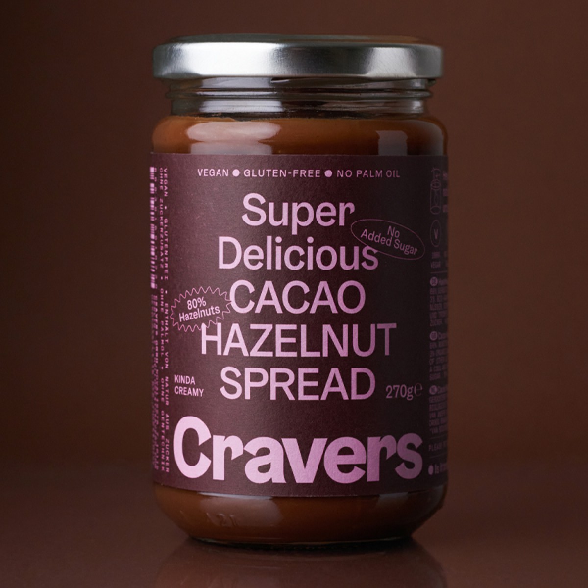 CRAVERS Kakao Haselnuss Aufstrich 270g