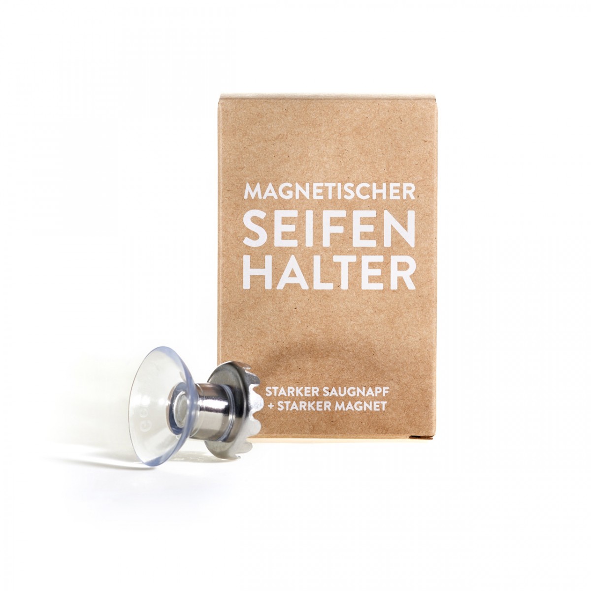 Magnetischer Seifenhalter
mit Saugnapf (kein Kleben) von dearsoap