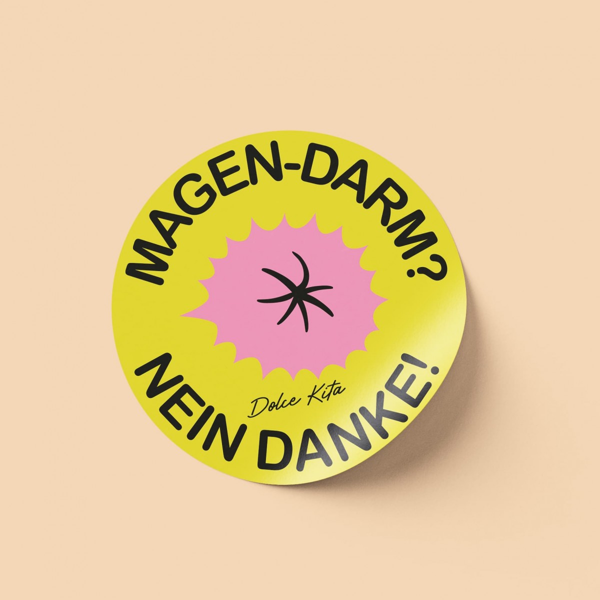 Dolce Kita "Magen-Darm? Nein Danke!" Aufkleber-Set (10 Stück)