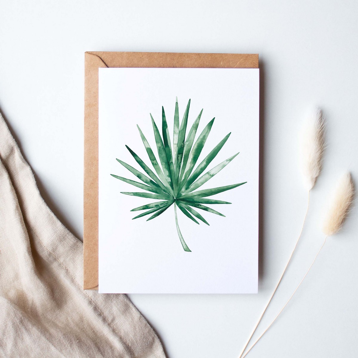 Paperlandscape | Faltkarte | Fächerpalme | botanisch