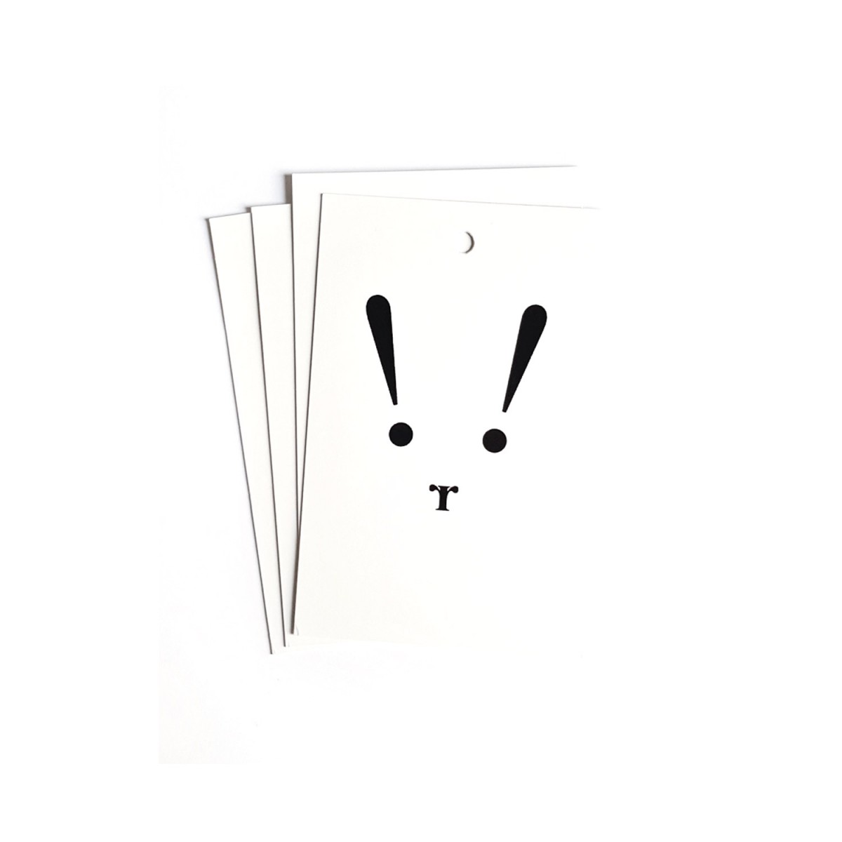 sonst noch was? Geschenkanhänger "Typo-Bunny" Ostern