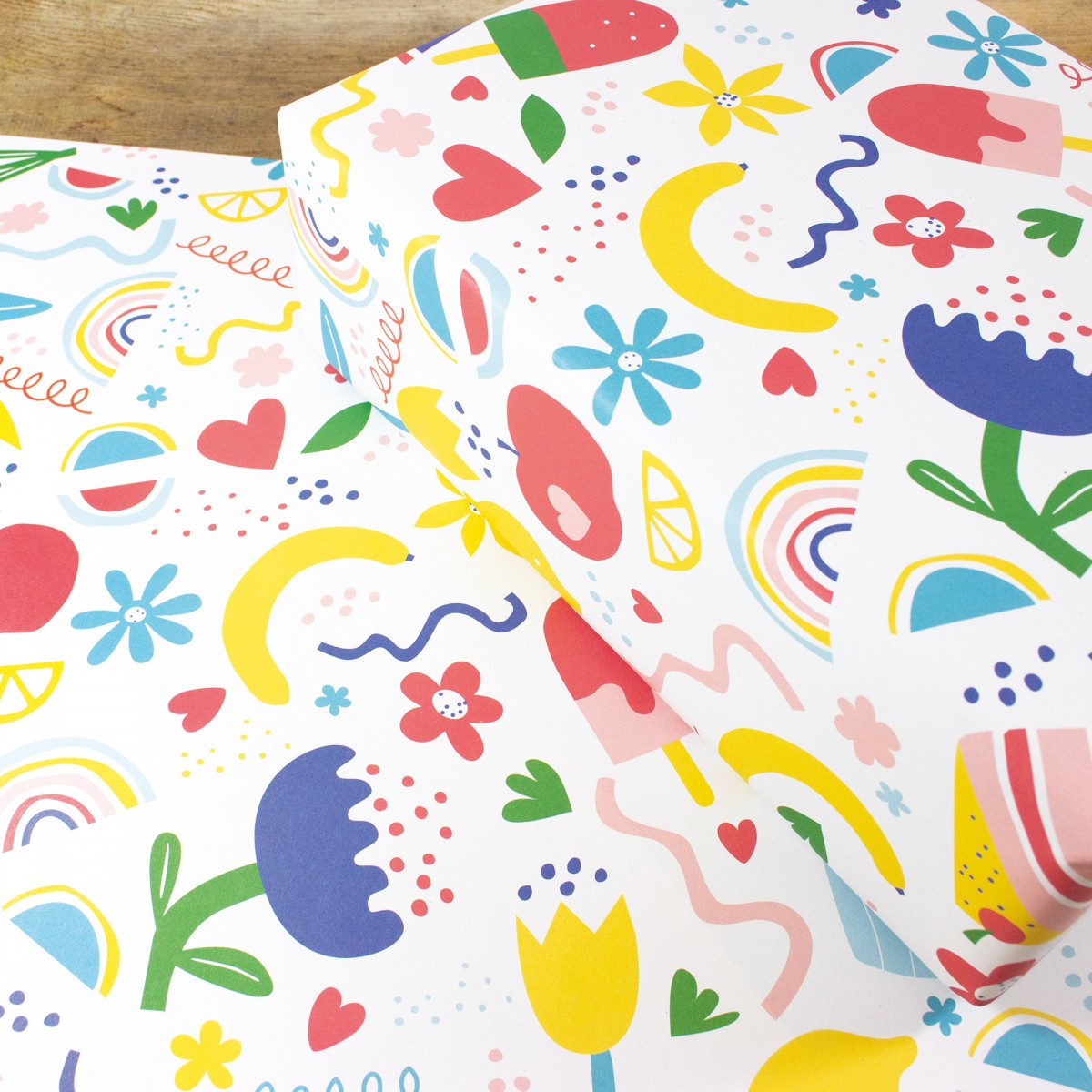 Bow & Hummingbird Geschenkpapier Flowers, Fruit & Fun