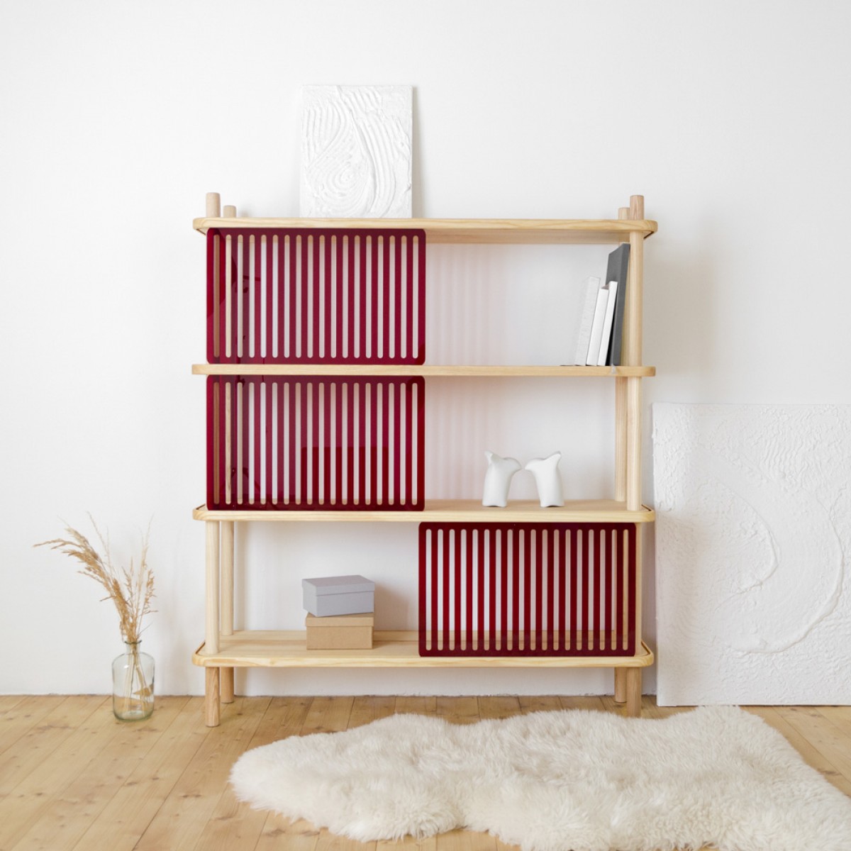 halblang | Regal „Blendend 3“ | Streifen Muster