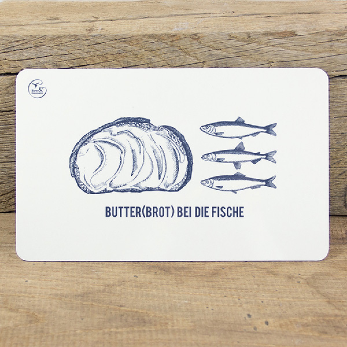 Bow & Hummingbird Frühstücksbrettchen Butter(brot) bei die Fische