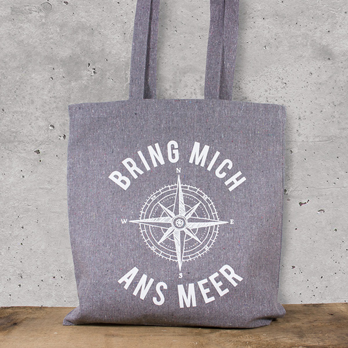 Bow & Hummingbird Baumwoll-Beutel "Bring mich ans Meer"
