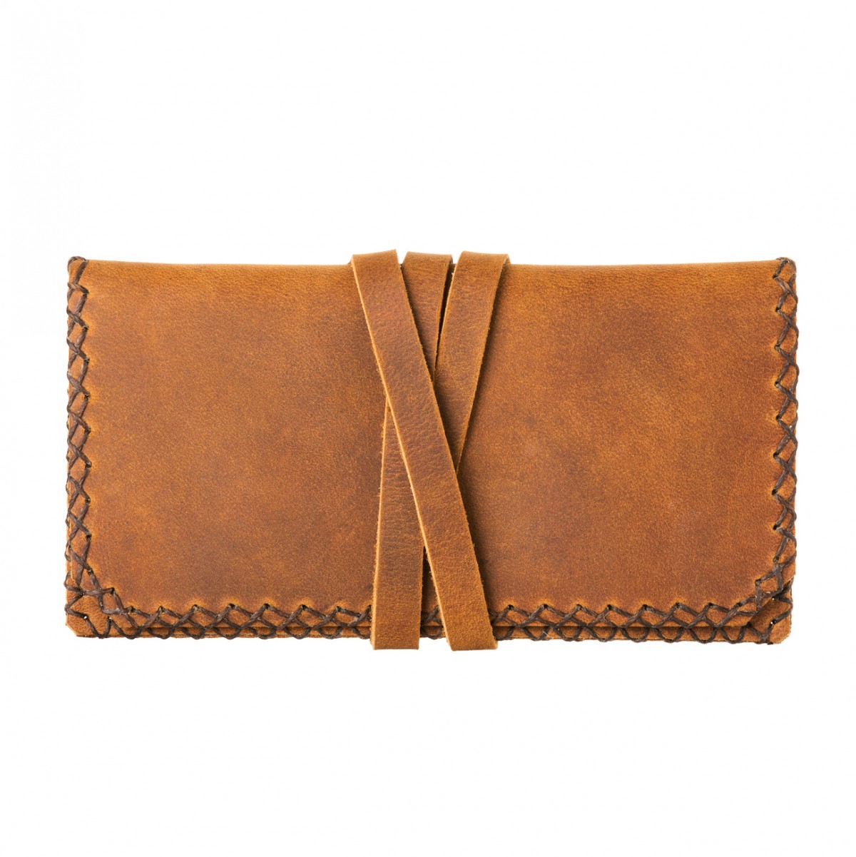 hecho. Tabakbeutel aus Pull-Up Leder | Handmade & Fair | „Gonzales“ Sand 420Ed 