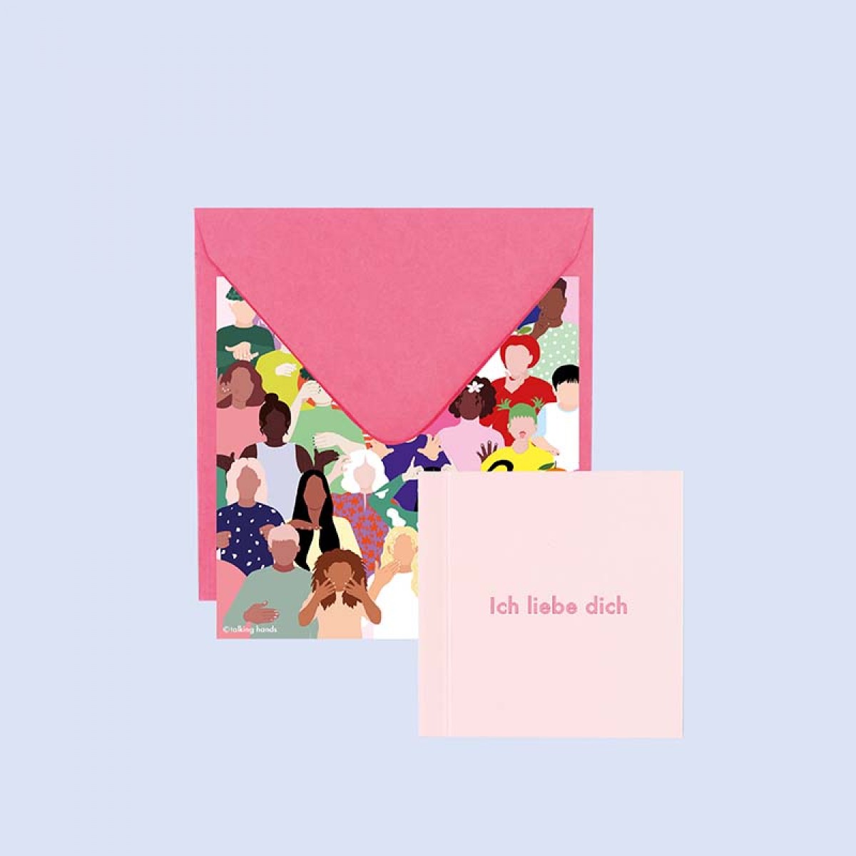 talking hands flipbooks - Grußkarte mit Daumenkino
"ich liebe dich"