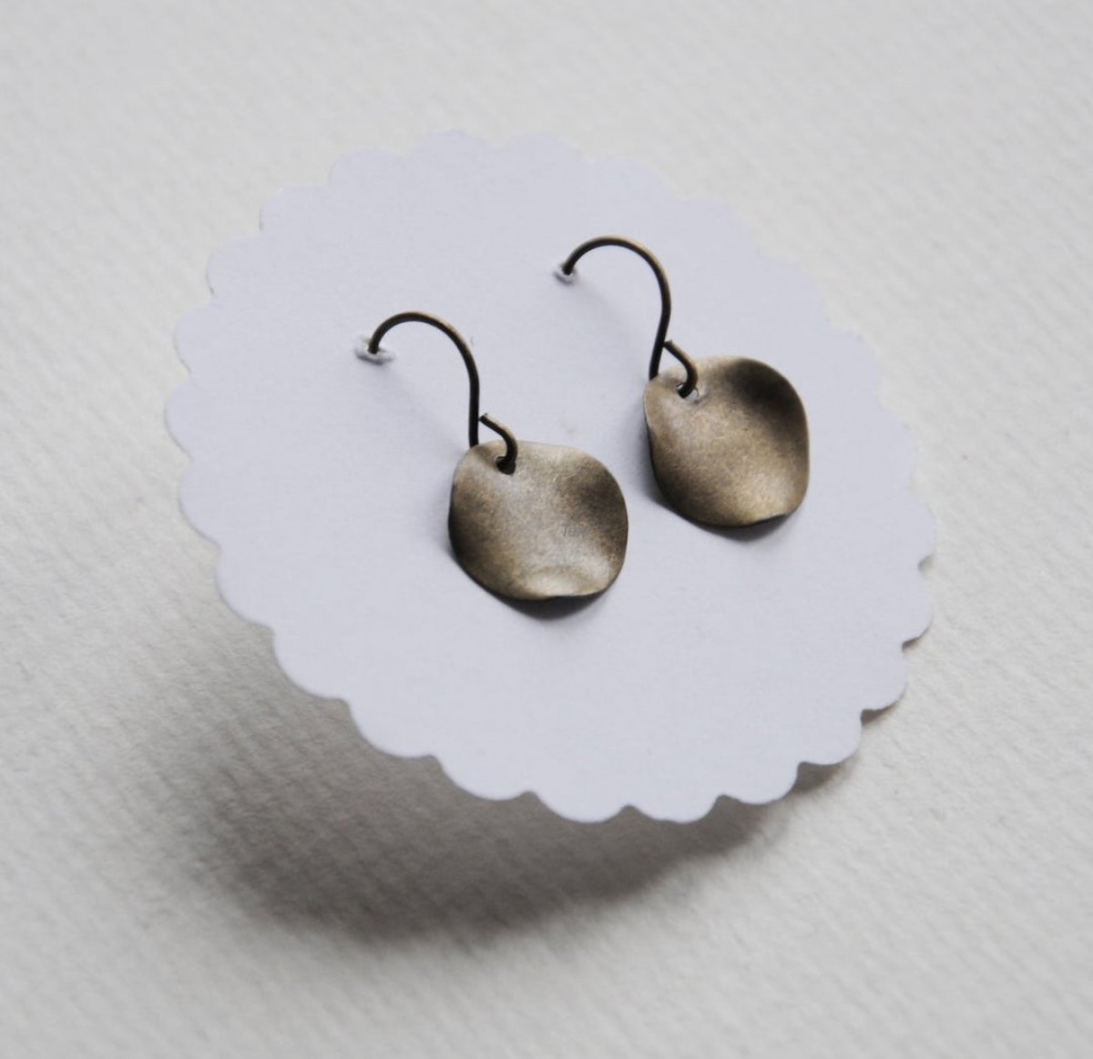 nahili OHRRINGE "DOT" minimal Bronze nickelfrei altgold